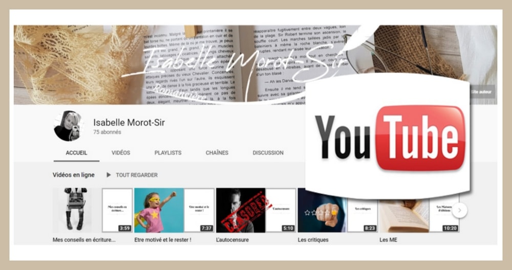 La chaîne YouTube d'Isabelle Morot-Sir